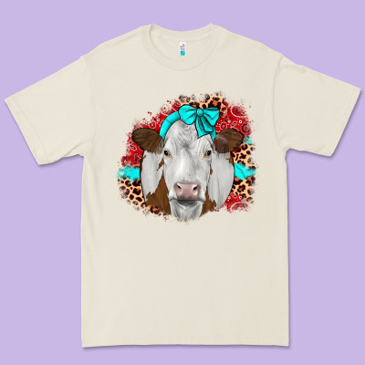 Ribbon Simmental Leopard Premium Tee Designed By Jahusdesignshop