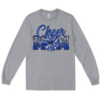 Heather Grey cheer mom Long Sleeve Tee - MaliasSmallBusiness