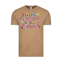 Vintage Coffee staying delulu is the solulu Vintage Tee - MaliasSmallBusiness