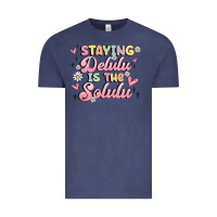 Vintage Denim staying delulu is the solulu Vintage Tee - MaliasSmallBusiness