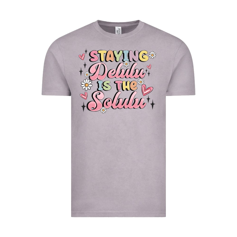 Staying Delulu Is The Solulu Vintage Tee by MaliasSmallBusiness | Teevron