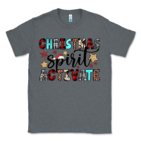 Charcoal Heather christmas spirit activate Classic Tee - JahusDesignShop