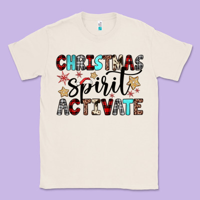 Christmas Spirit Activate Classic Tee Designed By Jahusdesignshop