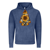 Vintage Denim sunflower arrowhead Vintage Hoodie - Jasminsmagicworld