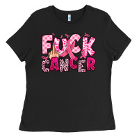Black fuck cancer Ladies Tee - JahusDesignShop