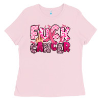 Bubblegum Pink fuck cancer Ladies Tee - JahusDesignShop