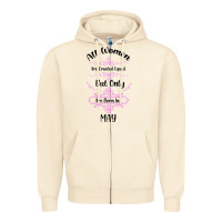 Sandshell all women are created equal but only the smartest are born in may Zipper Hoodie - Bettercallsaul