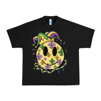 Black smiley face mardi gras Urban Heavy Tee - MaliasSmallBusiness