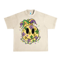 Sandshell smiley face mardi gras Urban Heavy Tee - MaliasSmallBusiness