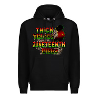 Black thick thighs juneteenth vibes cowgirl Premium Hoodie - CowGirlArtShop