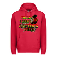 Cardinal thick thighs juneteenth vibes cowgirl Premium Hoodie - CowGirlArtShop