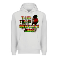 Dove Grey thick thighs juneteenth vibes cowgirl Premium Hoodie - CowGirlArtShop