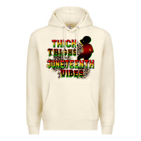 Sandshell thick thighs juneteenth vibes cowgirl Premium Hoodie - CowGirlArtShop