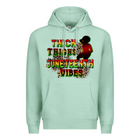 Seafoam thick thighs juneteenth vibes cowgirl Premium Hoodie - CowGirlArtShop