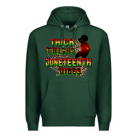 Sports Green thick thighs juneteenth vibes cowgirl Premium Hoodie - CowGirlArtShop