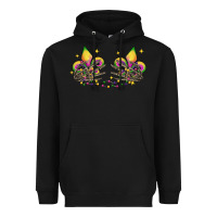 Black skeleton hands mardi gras Heavyweight Hoodie - CowGirlArtShop