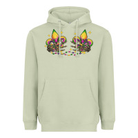 Matcha skeleton hands mardi gras Heavyweight Hoodie - CowGirlArtShop