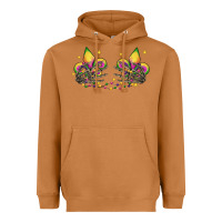 Meerkat skeleton hands mardi gras Heavyweight Hoodie - CowGirlArtShop