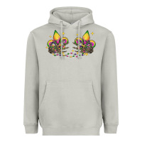 Moon Dust skeleton hands mardi gras Heavyweight Hoodie - CowGirlArtShop