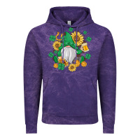 Cloud Purple st patrick's day shamrock sunflowers gnome Vintage Hoodie - MaliasSmallBusiness