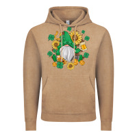Vintage Coffee st patrick's day shamrock sunflowers gnome Vintage Hoodie - MaliasSmallBusiness