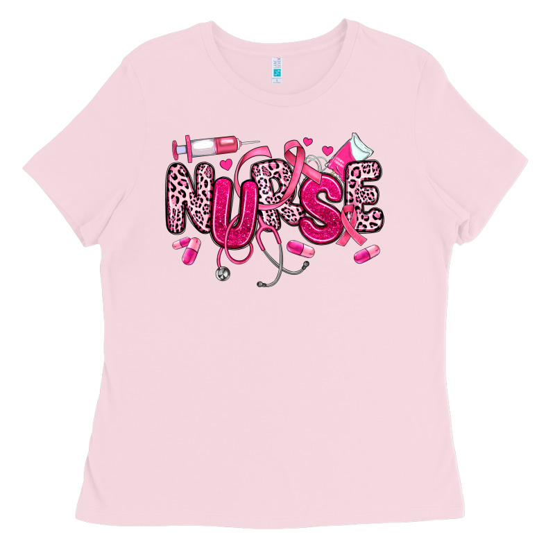 Breast Cancer Nurse Ladies Tee by JahusDesignShop | Teevron