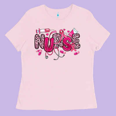Breast Cancer Nurse Ladies Tee Designed By Jahusdesignshop