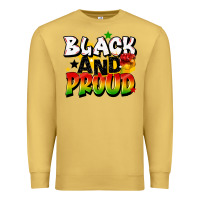 Antique Gold black and proud Premium Sweatshirt - CowGirlArtShop