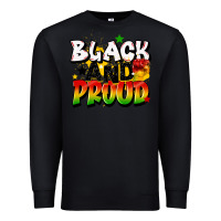 Black black and proud Premium Sweatshirt - CowGirlArtShop