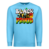 Ocean Blue black and proud Premium Sweatshirt - CowGirlArtShop