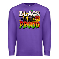 Purple black and proud Premium Sweatshirt - CowGirlArtShop