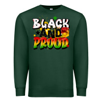 Sports Green black and proud Premium Sweatshirt - CowGirlArtShop