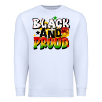 White black and proud Premium Sweatshirt - CowGirlArtShop