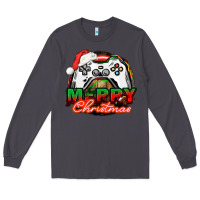 Smoke Gamer Merry Christmas Long Sleeve Tee - NancyCooperArtShop