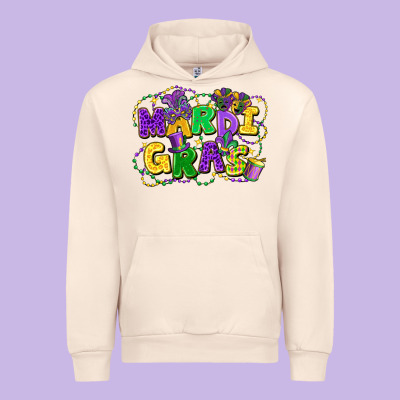 Mardi Gras Urban Hoodie Designed By Fadigitalartstudio