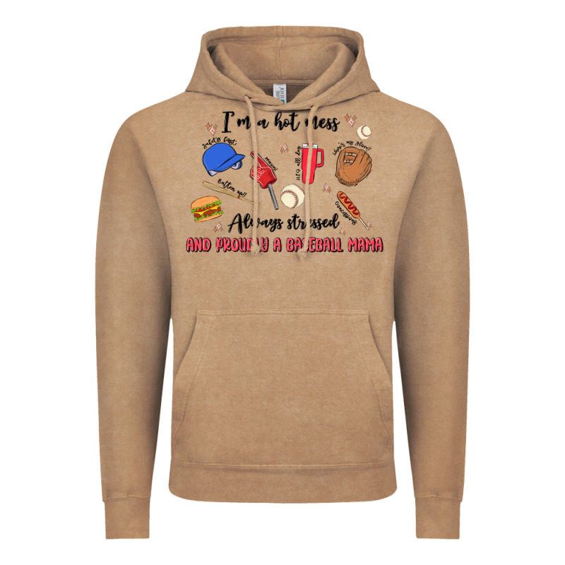 I'm A Hot Mess,always Stressed,and Proudly A Baseb Vintage Hoodie by MaliasSmallBusiness | Teevron
