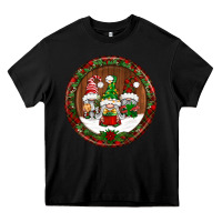 Black christmas gnomies christmas ornament Heavy Core Tee - BundleAndBundleShop