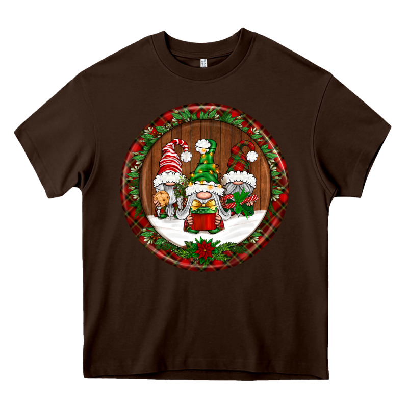 Christmas Gnomies Christmas Ornament Heavy Core Tee by BundleAndBundleShop | Teevron