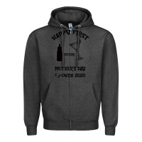 Charcoal Heather Happy Fırst Cheers Mother's Day Owen 2020 Zipper Hoodie - Bettercallsaul
