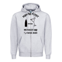 Heather Grey Happy Fırst Cheers Mother's Day Owen 2020 Zipper Hoodie - Bettercallsaul