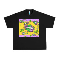 Black mardi gras lips Urban Heavy Tee - MaliasSmallBusiness