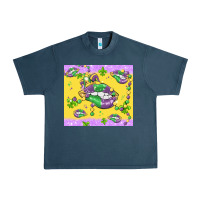 Midnight Navy mardi gras lips Urban Heavy Tee - MaliasSmallBusiness