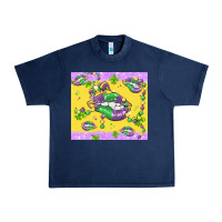 Navy mardi gras lips Urban Heavy Tee - MaliasSmallBusiness