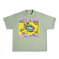 Oil Green mardi gras lips Urban Heavy Tee - MaliasSmallBusiness