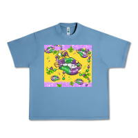 Pebble Blue mardi gras lips Urban Heavy Tee - MaliasSmallBusiness