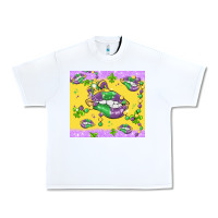 White mardi gras lips Urban Heavy Tee - MaliasSmallBusiness