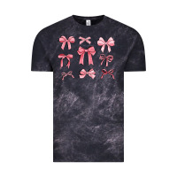 Cloud Black pink ribbons Vintage Tee - MaliasSmallBusiness