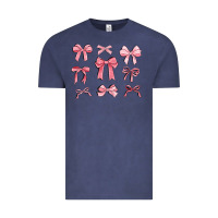 Vintage Denim pink ribbons Vintage Tee - MaliasSmallBusiness