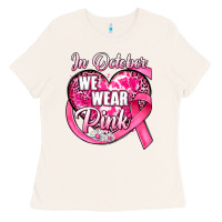 Bone in october we wear pink heart Ladies Tee - JahusDesignShop