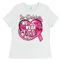 In October We Wear Pink Heart Ladies Tee | Teevron